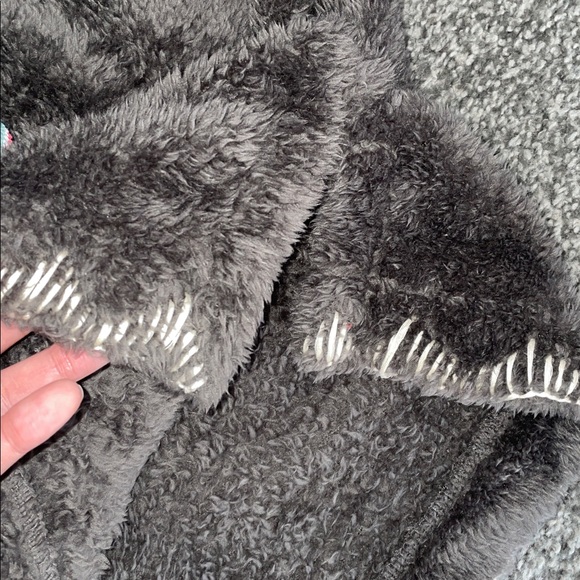 Sundance Mountain Loft Oversized Sherpa Fleece Pullover Cowl Neck Gray Size XS - Picture 10 of 12